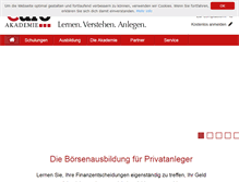 Tablet Screenshot of euro-akademie.net